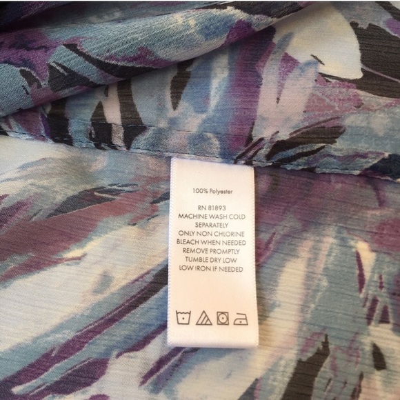 MOTTO | Purple Floral Button Up Collared Shirt - Picture 6 of 7